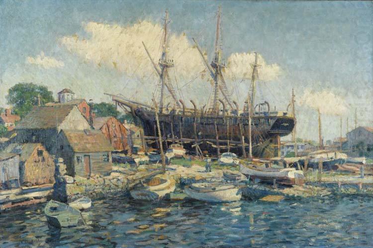 Clifford Warren Ashley A Whaleship on the Marine Railway at Fairhaven china oil painting image
